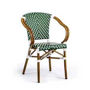 Ochiq Bistro mebellari uchun stullar va stollar to'plamlari