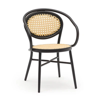 Rattan qo'l ovqat stul